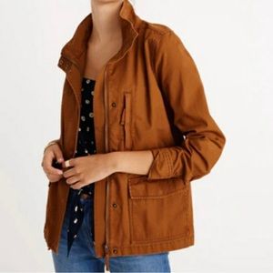 Madewell Passage Jacket in Burnt Sienna, Size Small